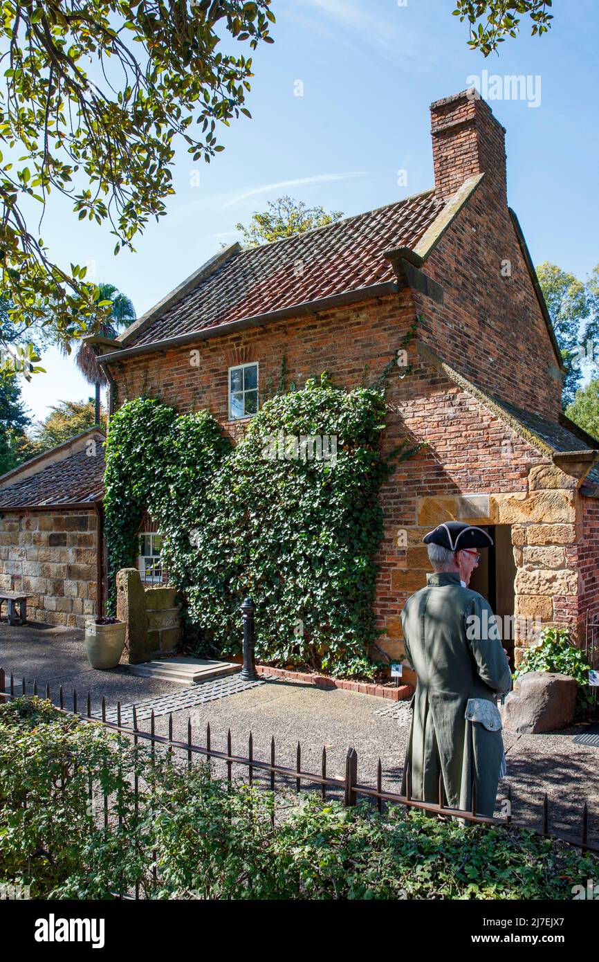 Captain Cook’s family home in Fitzroy Gardens, Melbourne, Victoria, Australia, Saturday, April 16, 2022.Photo: David Rowland / One-Image.com Stock Photo