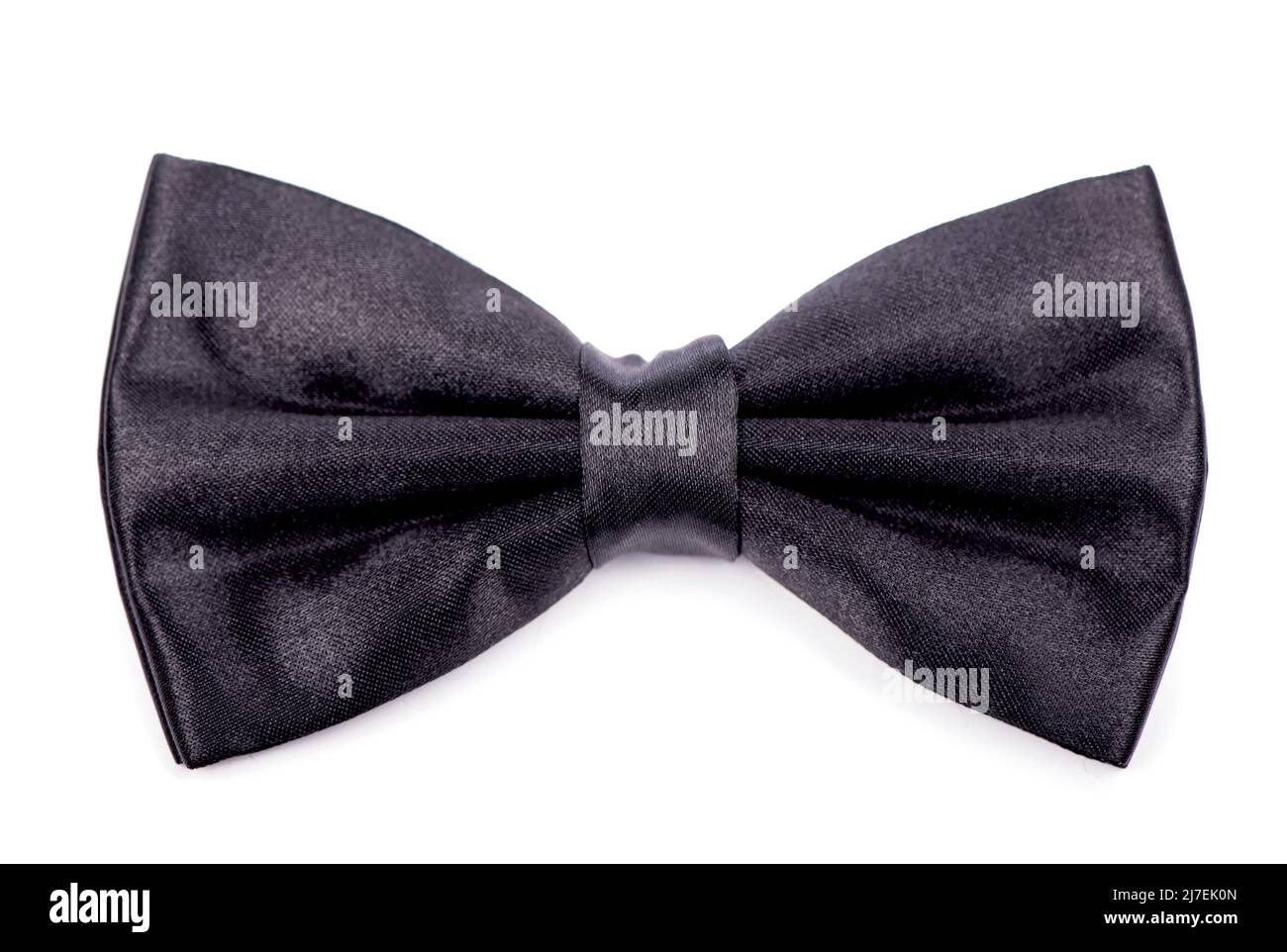 Black bow tie isolated on white background Stock Photo