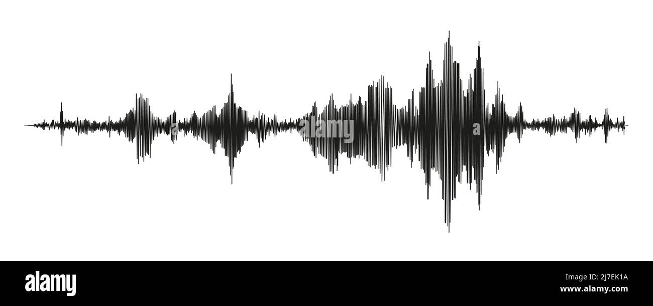Seismograph measurement or lie detector graph. Seismic measurements with data record. Vector illustration isolated in white background Stock Vector