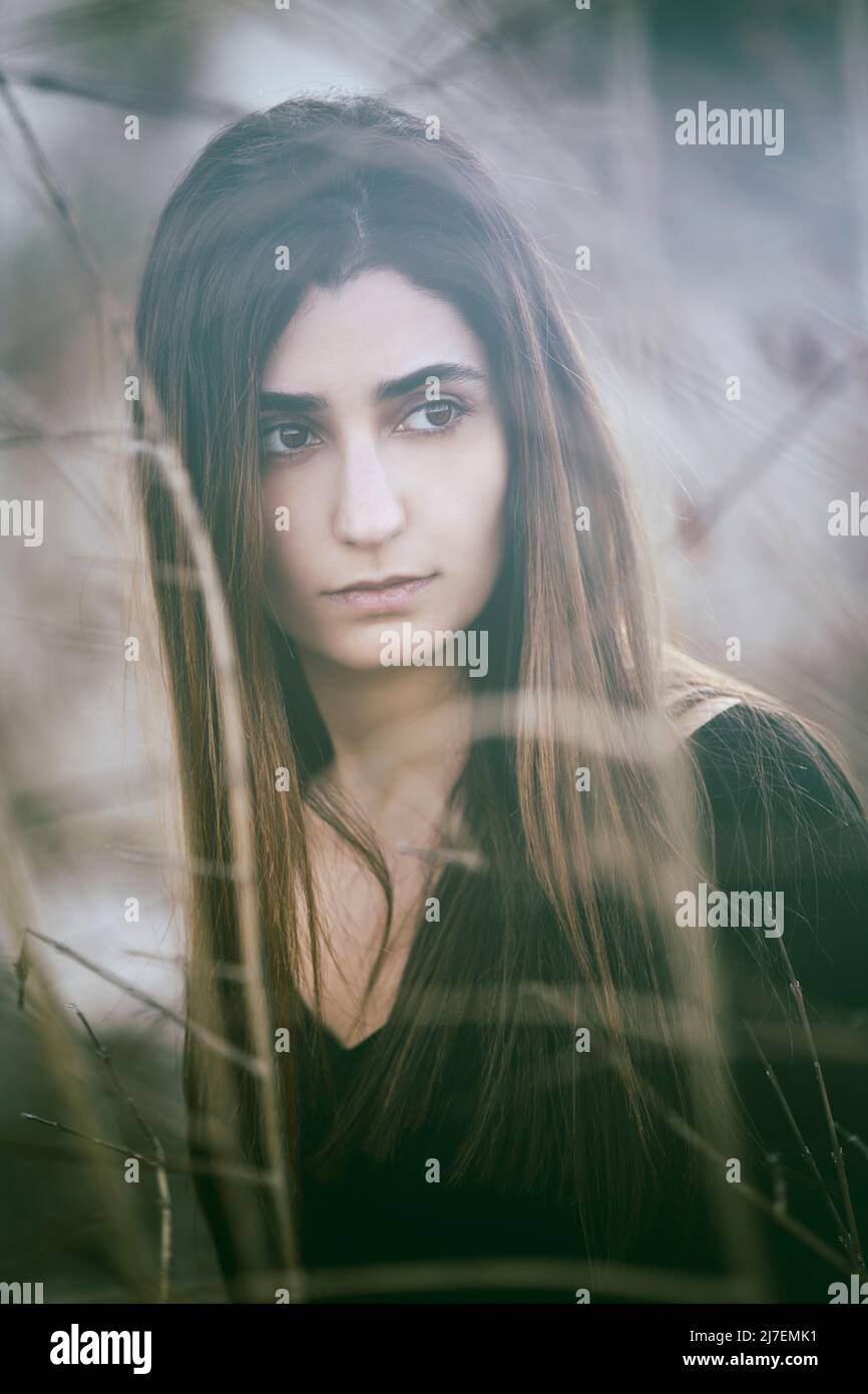 Sad upset young indian woman hi-res stock photography and images - Alamy