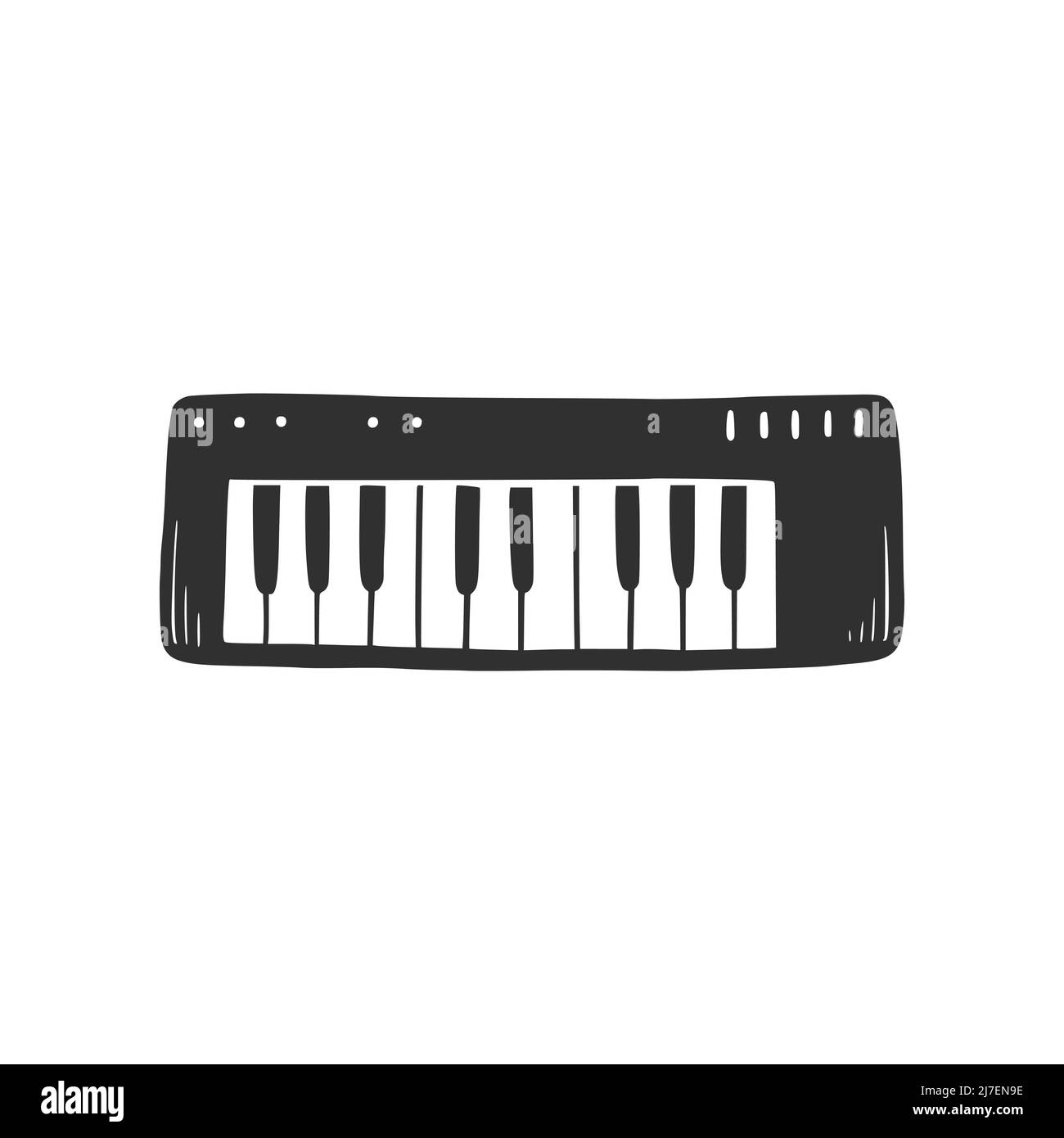Hands without nails on keyboard of computer - vector illustration sketch  hand drawn with black lines, isolated on white background Stock Vector by  ©a3701027d 159226086