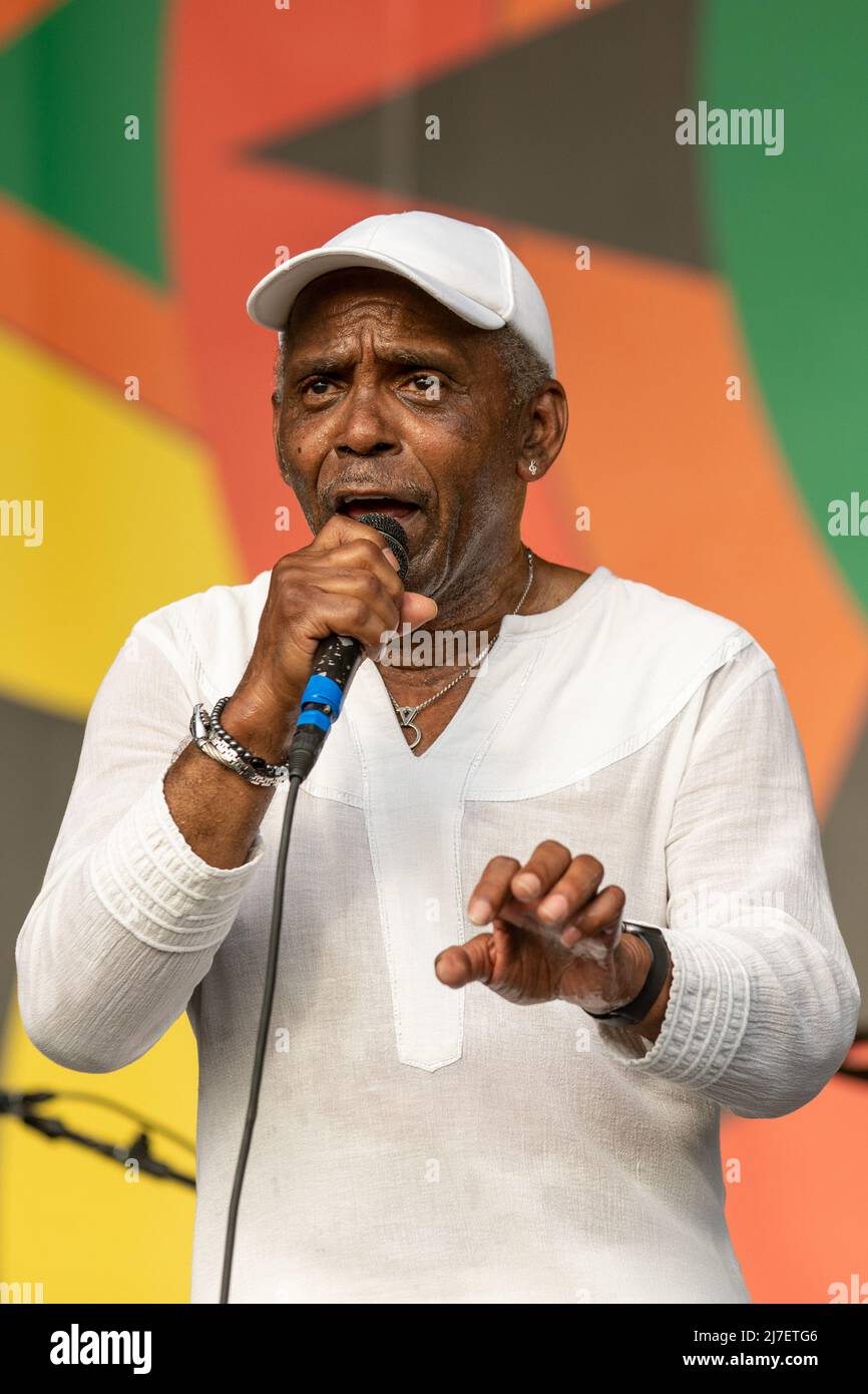 Frankie Beverly of Maze during New Orleans Jazz & Heritage Festival on