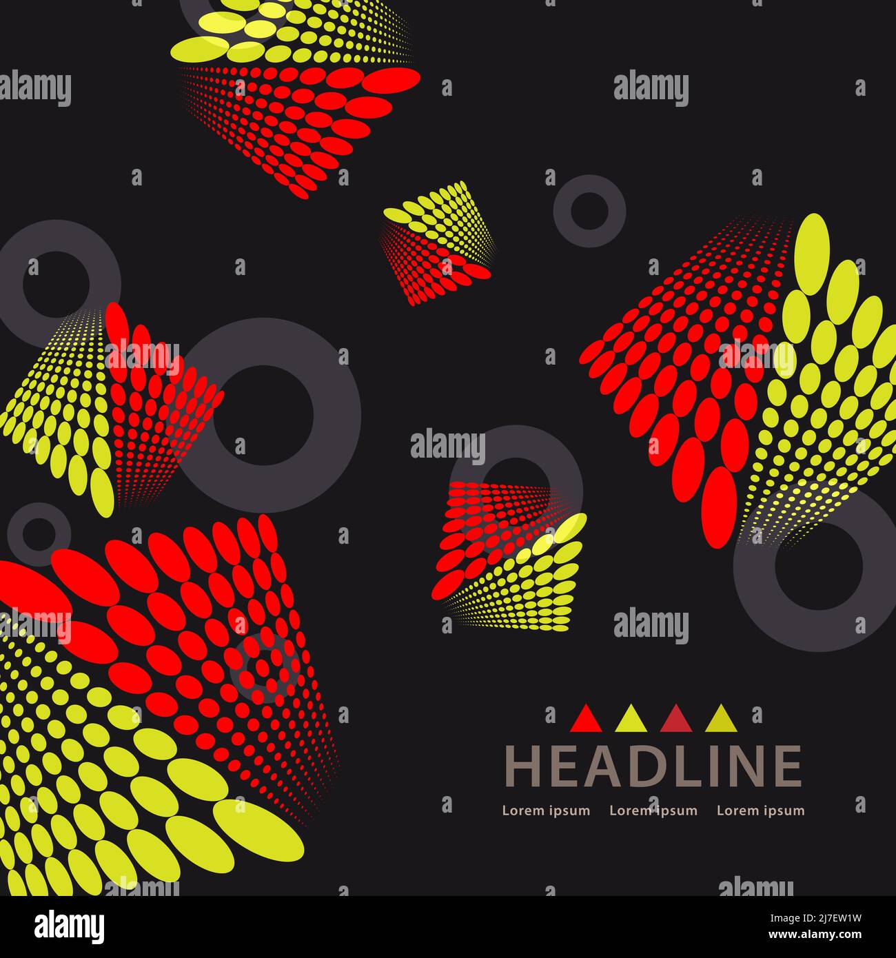 Brochure header colorful layout background template design Stock Vector