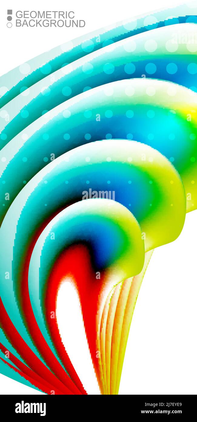 Colorful geometric vector unique pattern background Stock Vector
