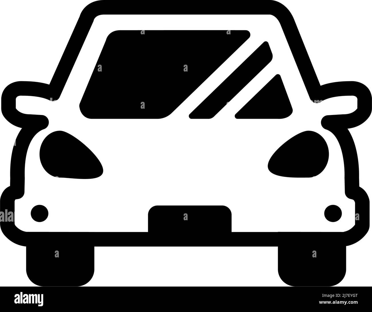 Car, automobile vector icon illustration Stock Vector