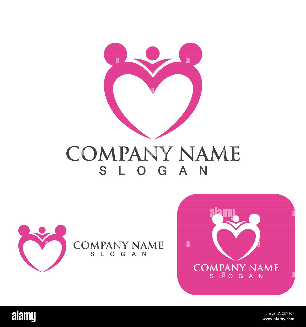 Family care logo and symbol vector Stock Vector Image & Art - Alamy