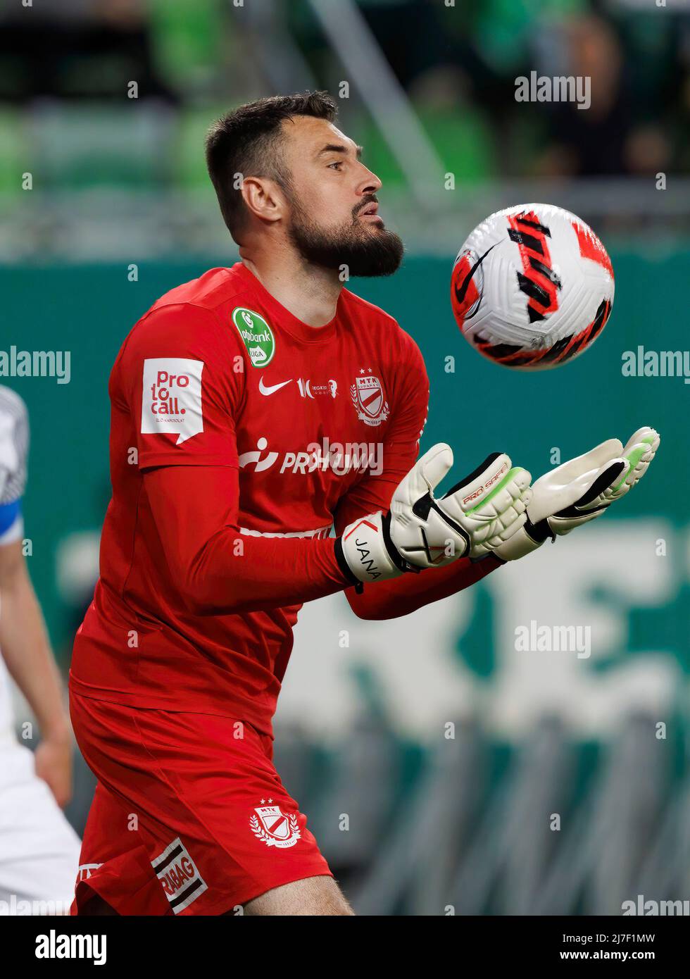 BUDAPEST, HUNGARY - FEBRUARY 19: Jose Marcos Marquinhos of Ferencvarosi TC  reacts during the Hungarian OTP Bank Liga match between MTK Budapest and Ferencvarosi  TC at Hidegkuti Nandor Stadium on February 19