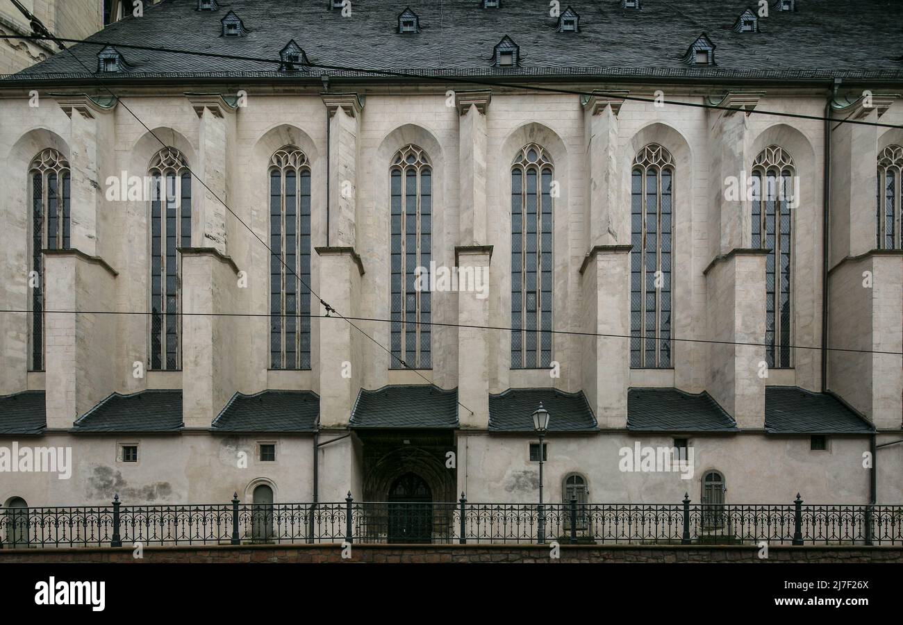 Halle S  Marktkirche 3132 östlicher Teil der Nordseite erbaut im !6 Jh Stock Photo