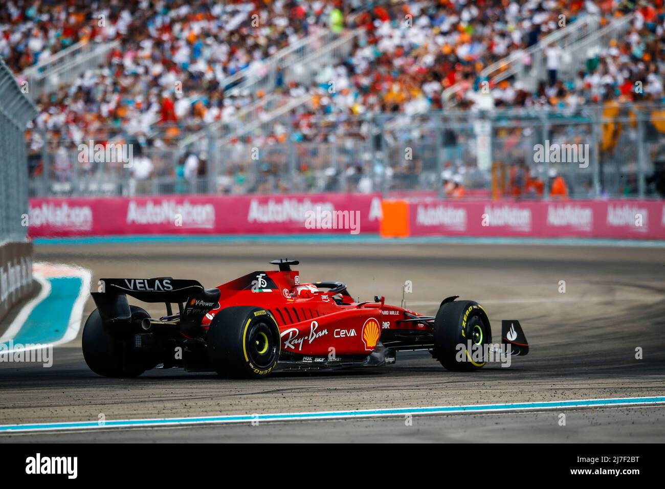 16 Charles Leclerc (MCO, Scuderia Ferrari), F1 Grand Prix of Miami at Miami  International Autodrome on May 8, 2022 in Miami, United States of America.  (Photo by HIGH TWO Stock Photo - Alamy