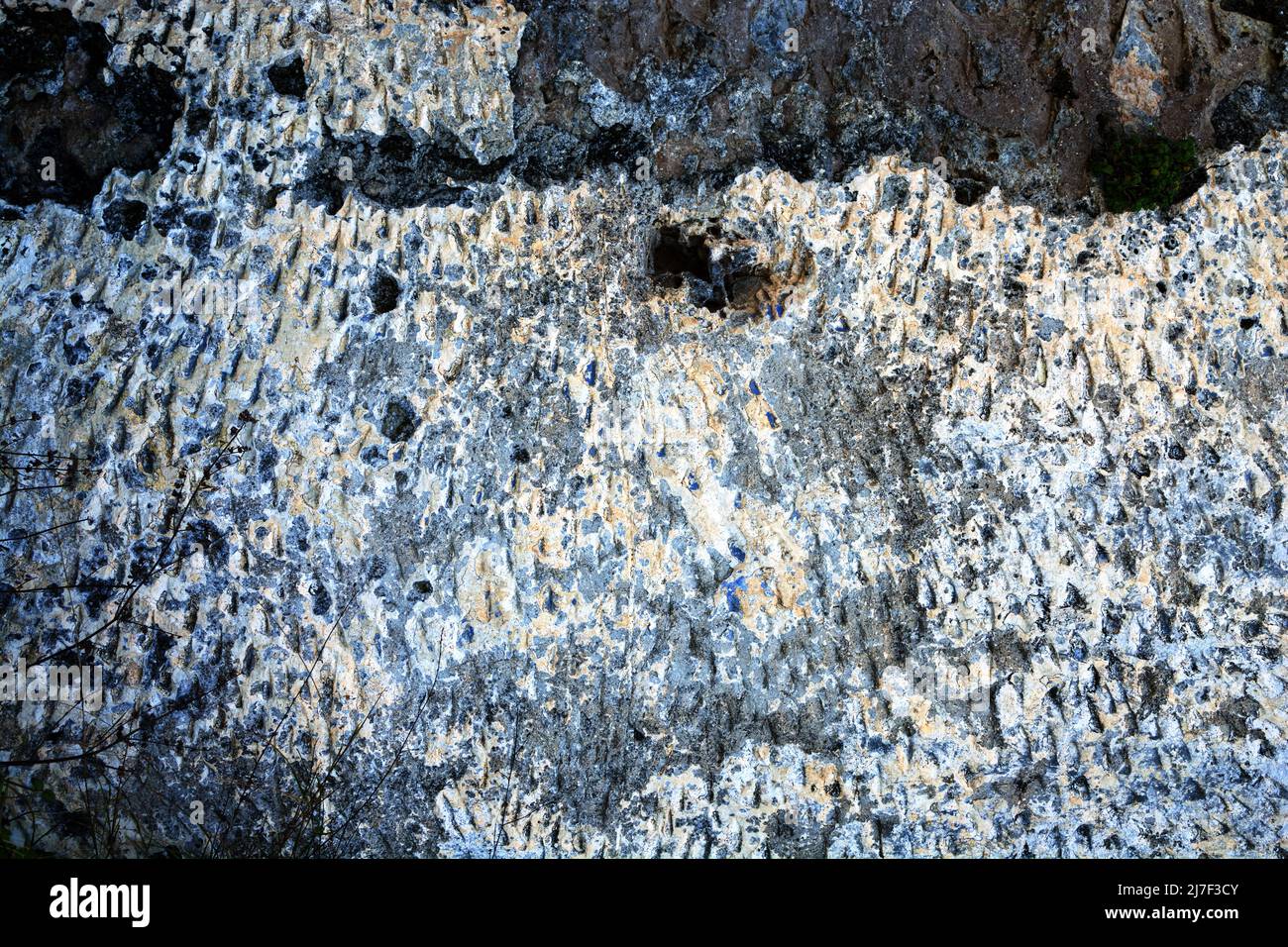 Old  bricks wall pattern. Medieval stone wall.  Background, texture Stock Photo
