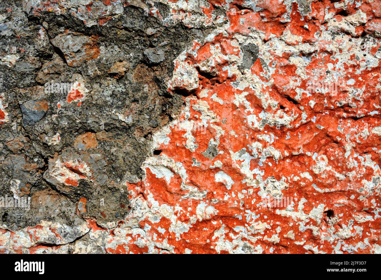 Old  bricks wall pattern. Medieval stone wall.  Background, texture Stock Photo
