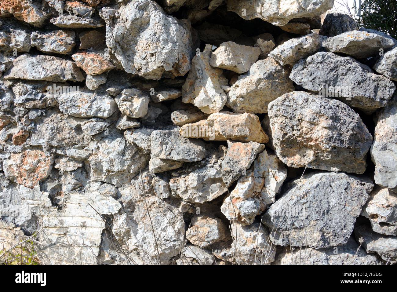 Old bricks wall pattern. Medieval stone wall. Background, texture Stock Photo