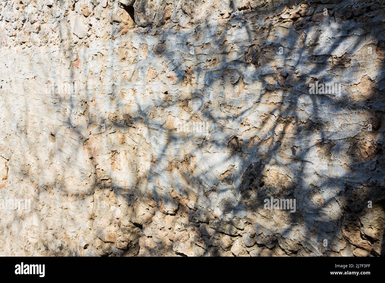 Old  bricks wall pattern. Medieval stone wall.  Background, texture Stock Photo