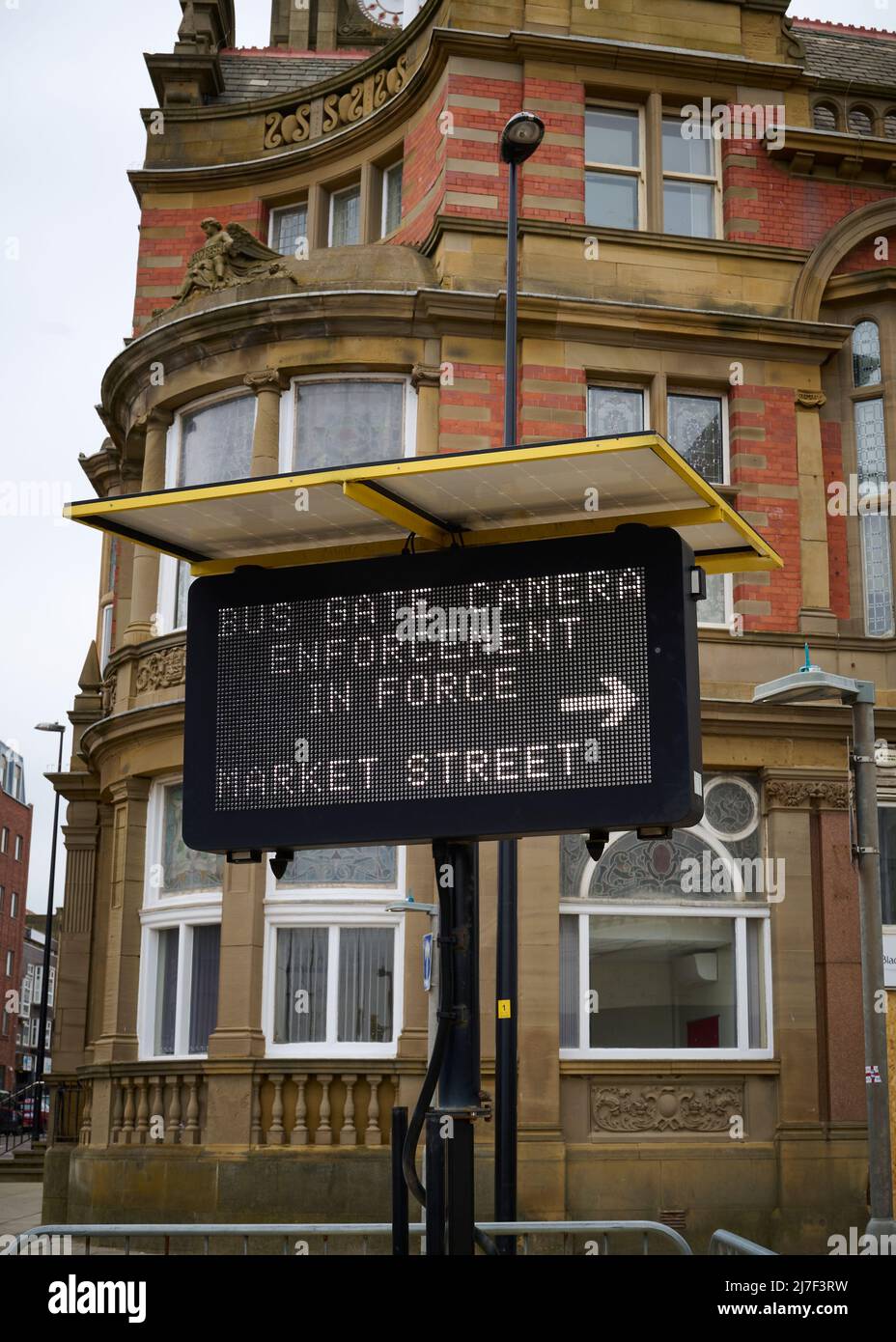 traffic-restrictions-in-town-centre-stock-photo-alamy