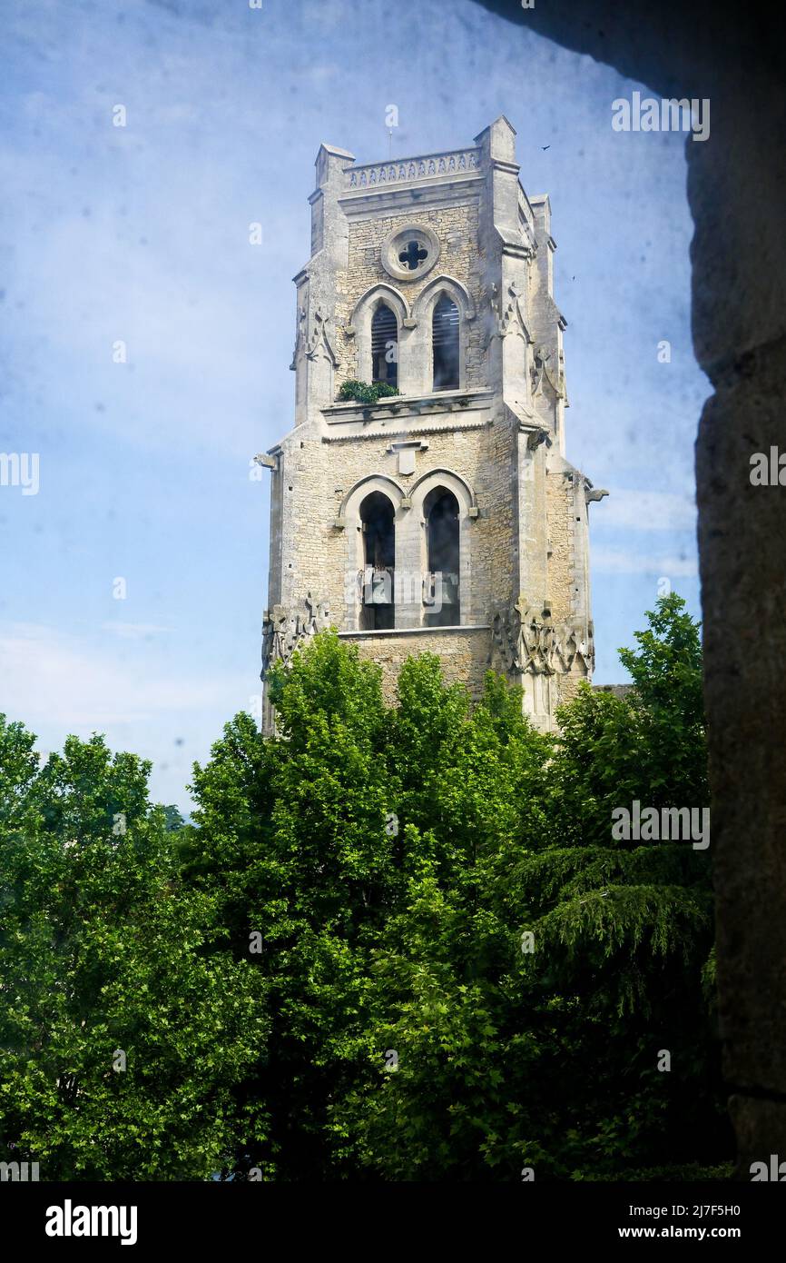 SaintSaturnin church, Pont SaintEsprit, Ardeche, France Stock Photo