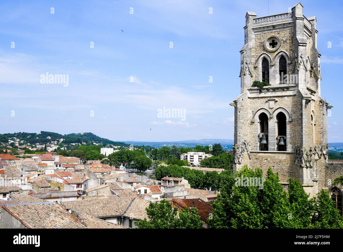 SaintSaturnin church, Pont SaintEsprit, Ardeche, France Stock Photo