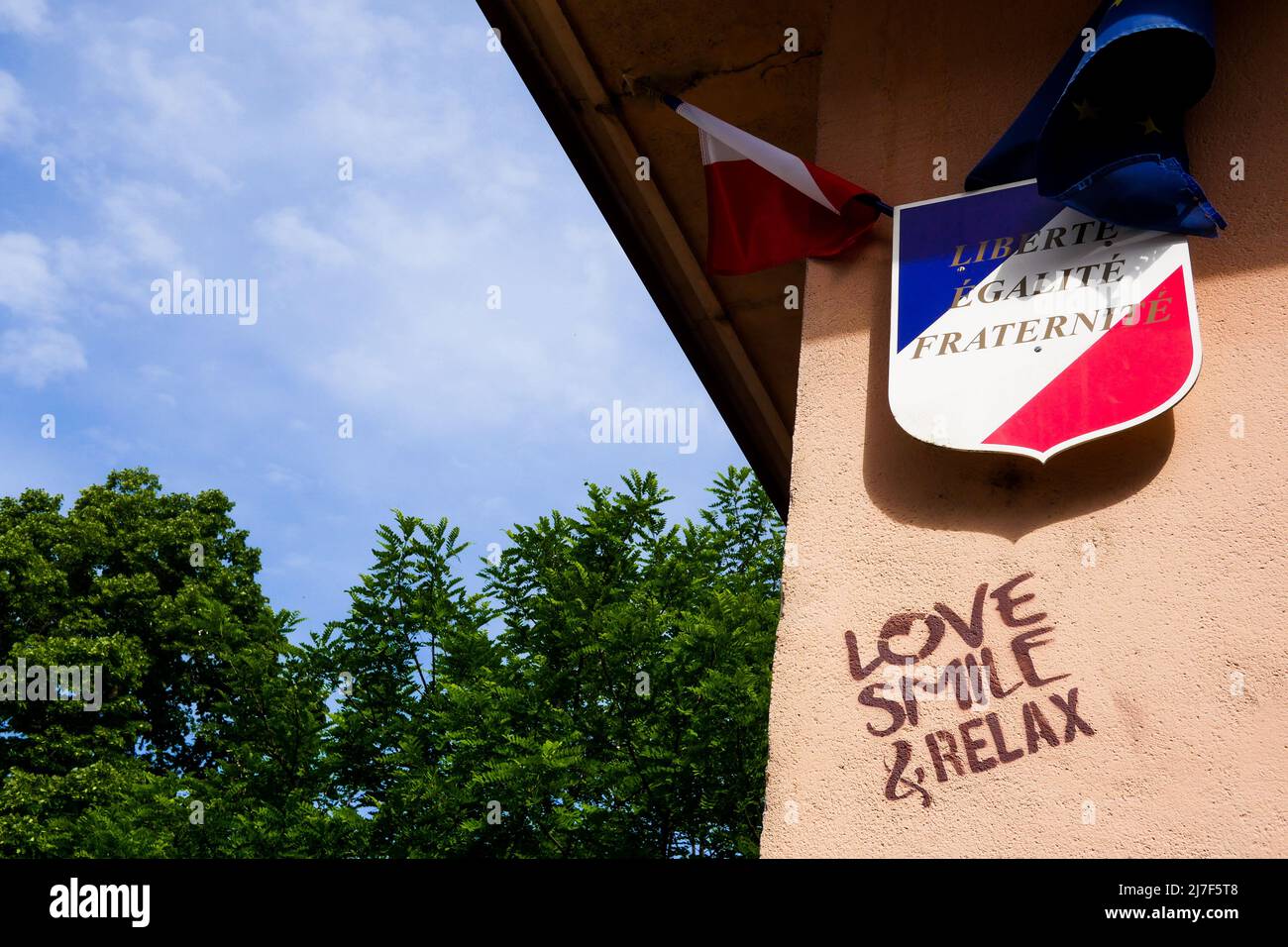 Motos, Pont SaintEsprit, Ardeche, France Stock Photo Alamy