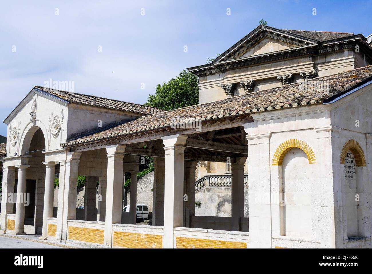 Washhouse, Pont SaintEsprit, Ardeche, France Stock Photo Alamy
