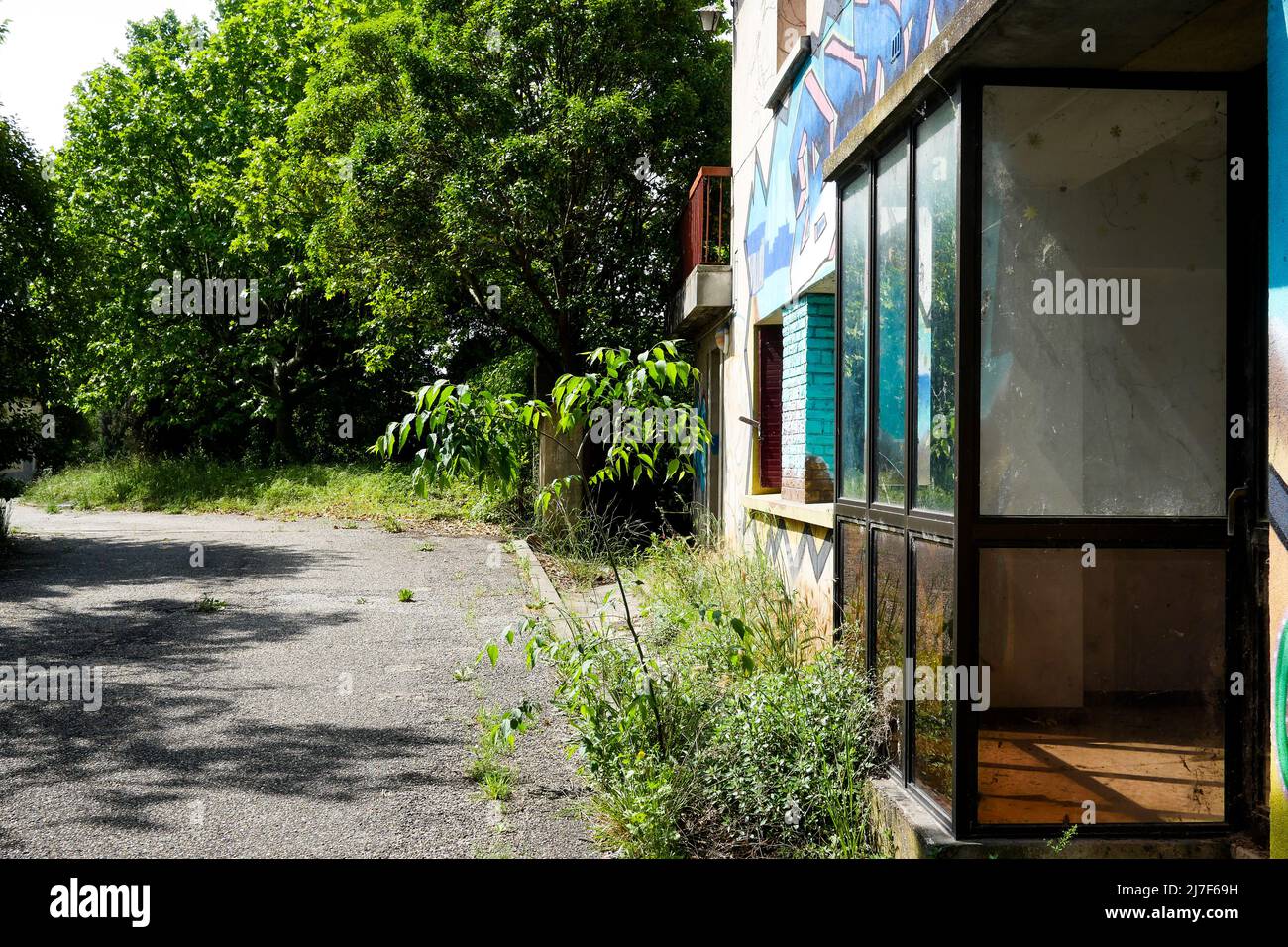 Disused HotelDieu, Pont SaintEsprit, Ardeche, France Stock Photo Alamy