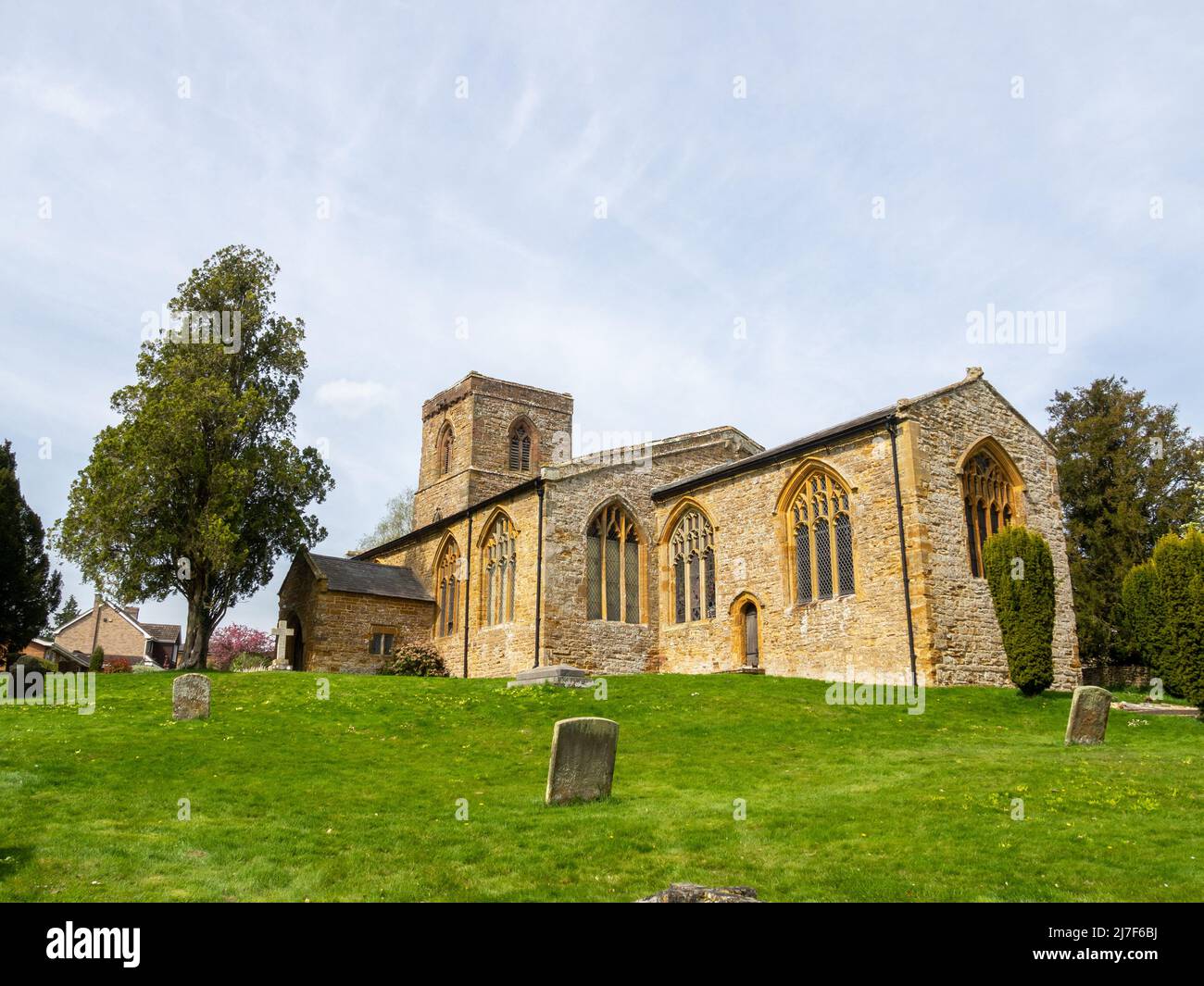 Exterior of the church of St Martin in the village of Welton