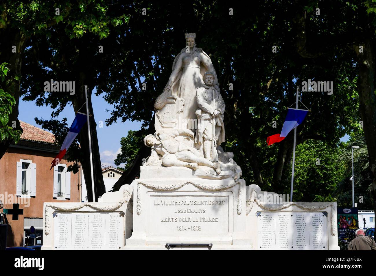 Military memorial, Pont SaintEsprit, Ardeche, France Stock Photo Alamy
