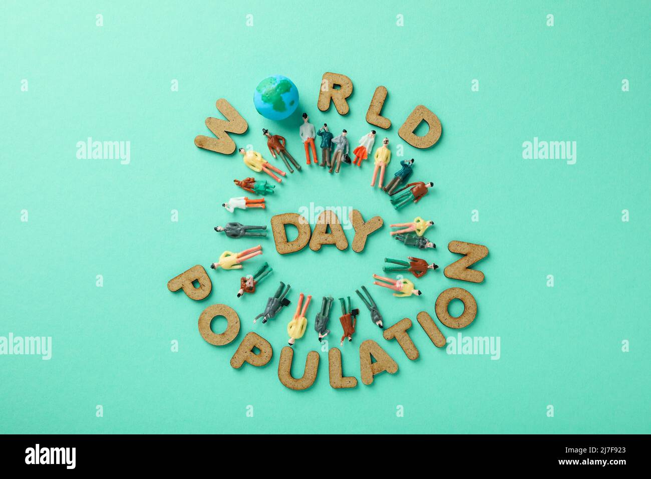 Concept or composition of World Population day Stock Photo Alamy