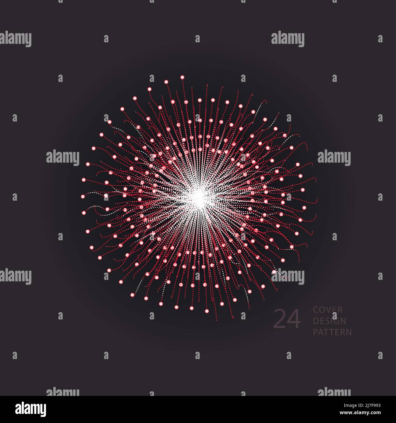Abstraction texture business circuit. Circle modern shape lines. Vector illustration Stock Vector