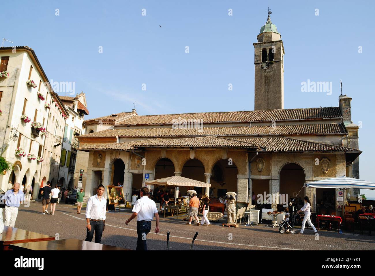 Asolo is an Italian town of 8,908 inhabitants in the province of Treviso in Veneto. It is part of the club of the most beautiful villages in Italy. Stock Photo