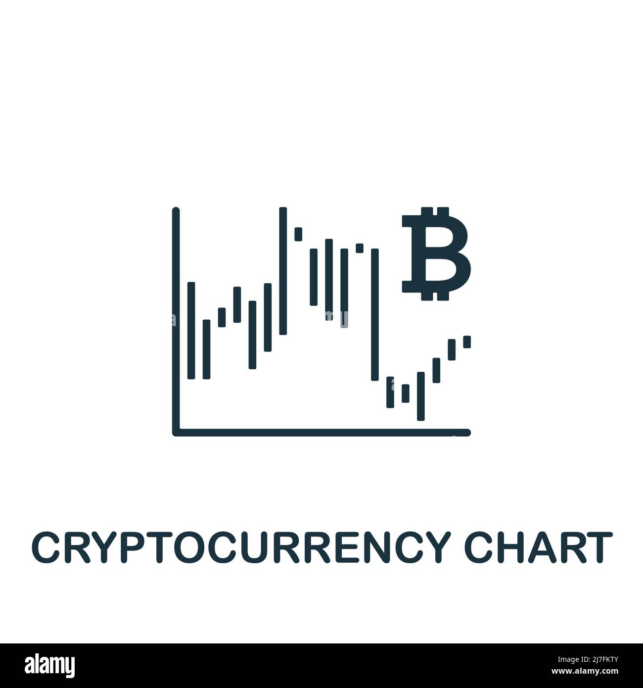 Cryptocurrency Chart icon. Monochrome simple Cryptocurrency icon for  templates, web design and infographics Stock Vector Image & Art - Alamy