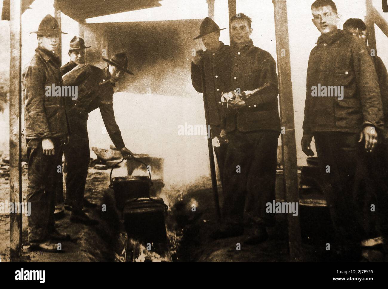 American troops ww1 hi-res stock photography and images - Alamy