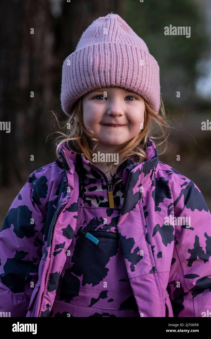 Portrait blonde girl in hat hi-res stock photography and images - Alamy