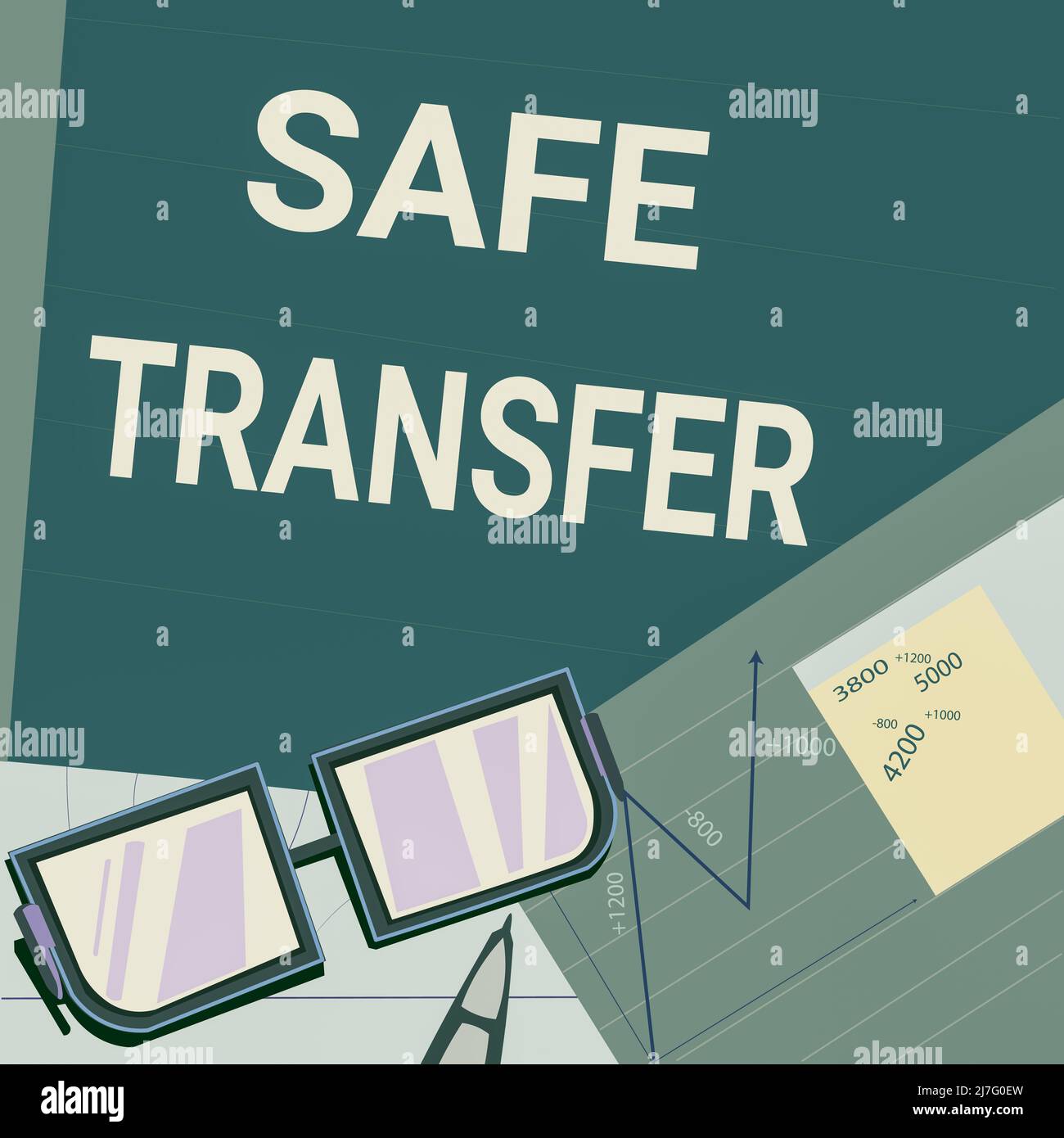 Text sign showing Safe Transfer. Business concept Wire Transfers