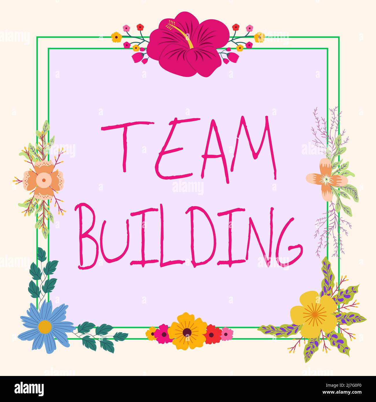 Handwriting text Team Building. Word for Types of activities used to ...