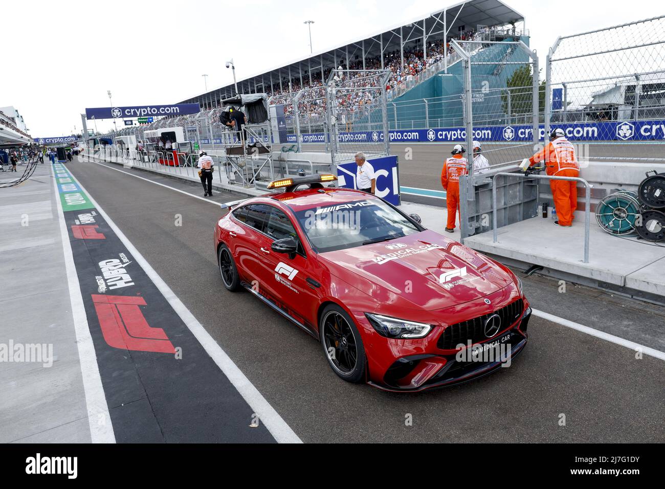 Miami, USA, 08/05/2022, Medical Car during the Formula 1 Crypto.com Miami  Grand Prix 2022, 5th round of the 2022 FIA Formula One World Championship,  on the Miami International Autodrome, from Miami Gardens,