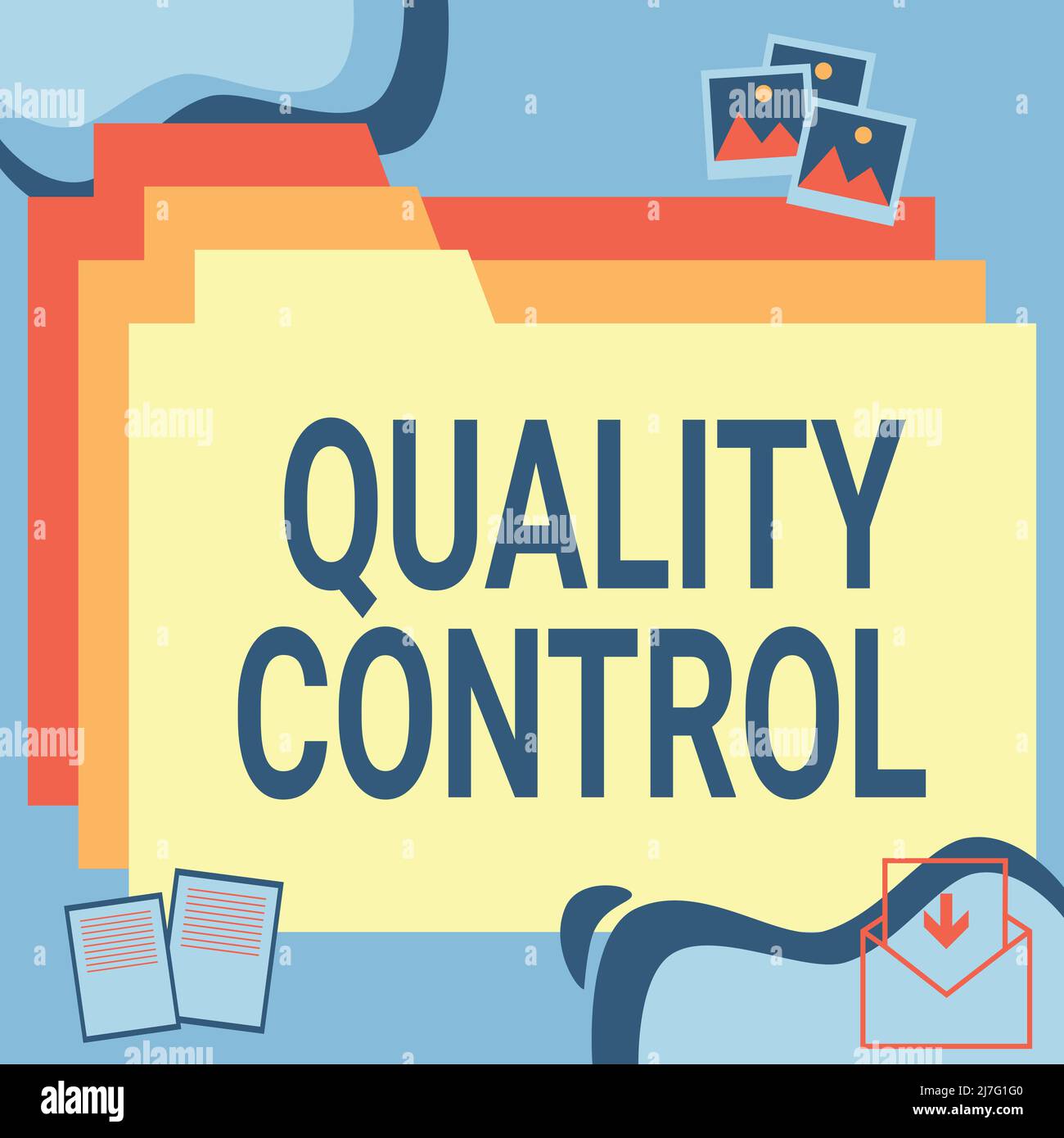 Text showing inspiration Quality Control. Word Written on insure that