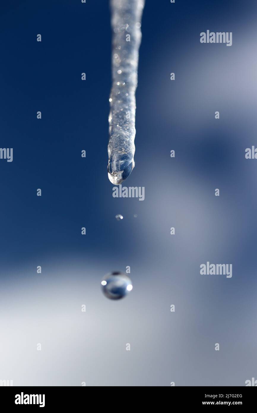 icicle melting in the sun Stock Photo - Alamy