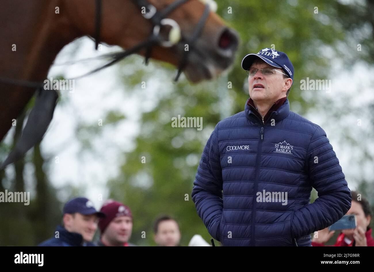 Aidan O'Brien at Ballydoyle racehorse training facility in County Tipperary, Ireland. Picture date: Monday May 9, 2022. Stock Photo