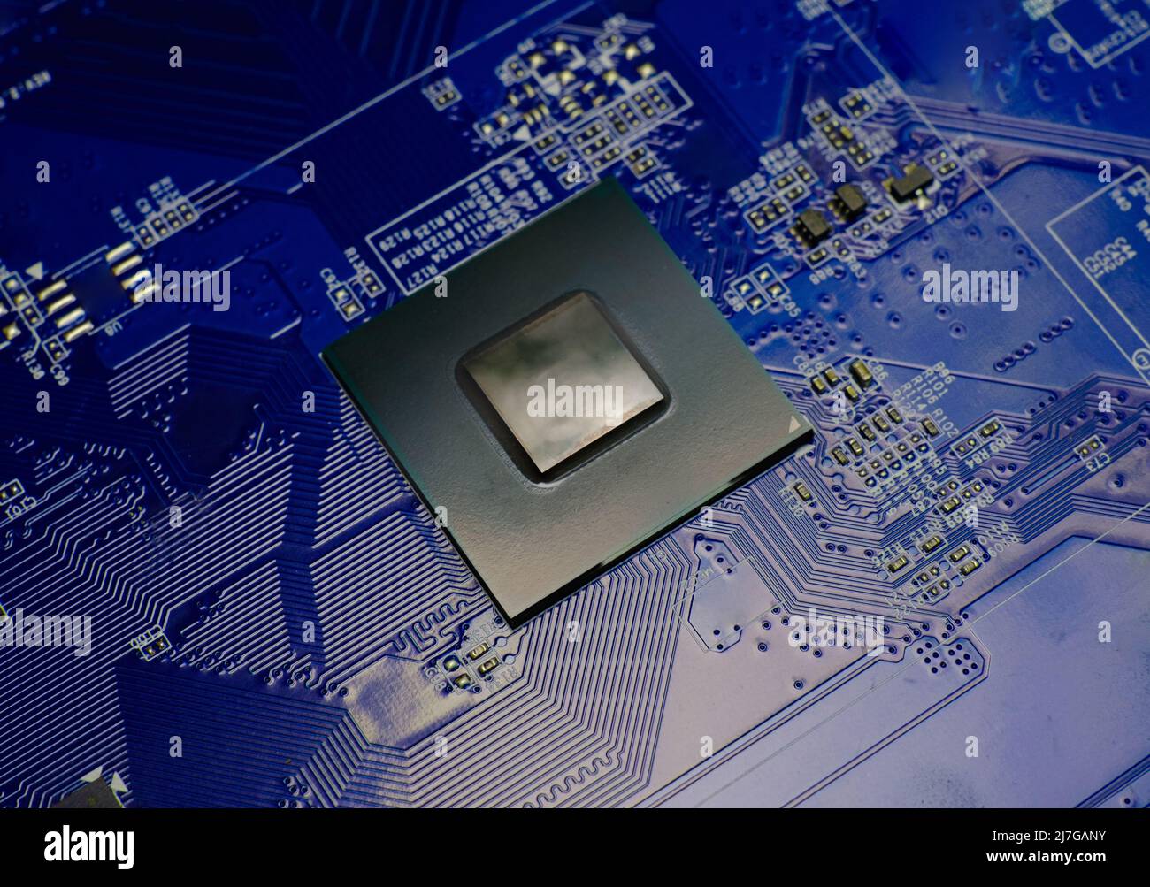 CPU operating chipset computer electronic circuit board Stock Photo - Alamy