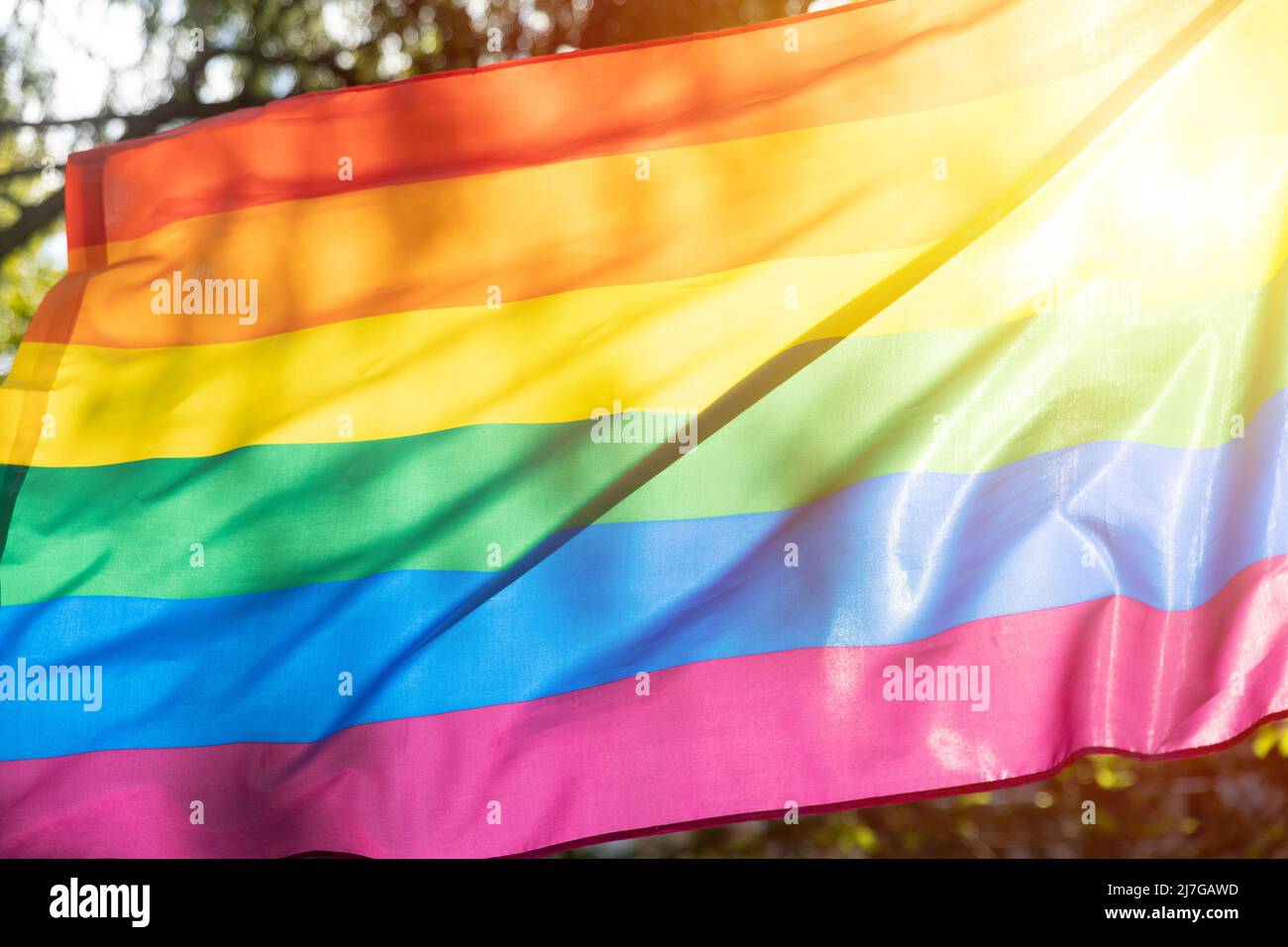 LGBTQ rainbow colors flag, a symbol for the homosexual community ...