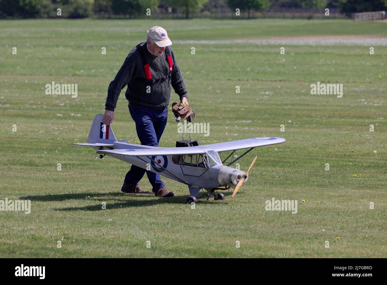 First Festival of Flight in the 2022 season of Model Air Craft at Shuttleworth Sun 8th May 2022 Stock Photo