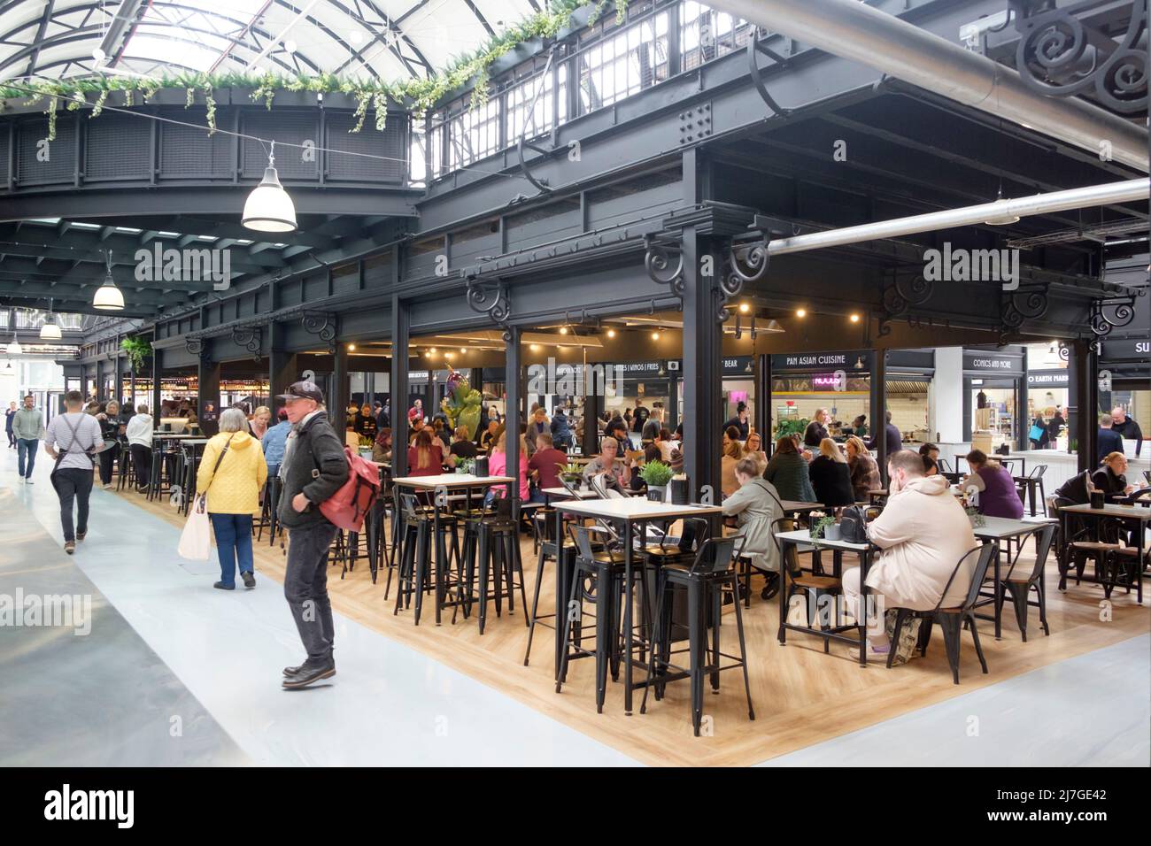 Newport City in South Wales UK. The redeveloped Market Stock Photo Alamy