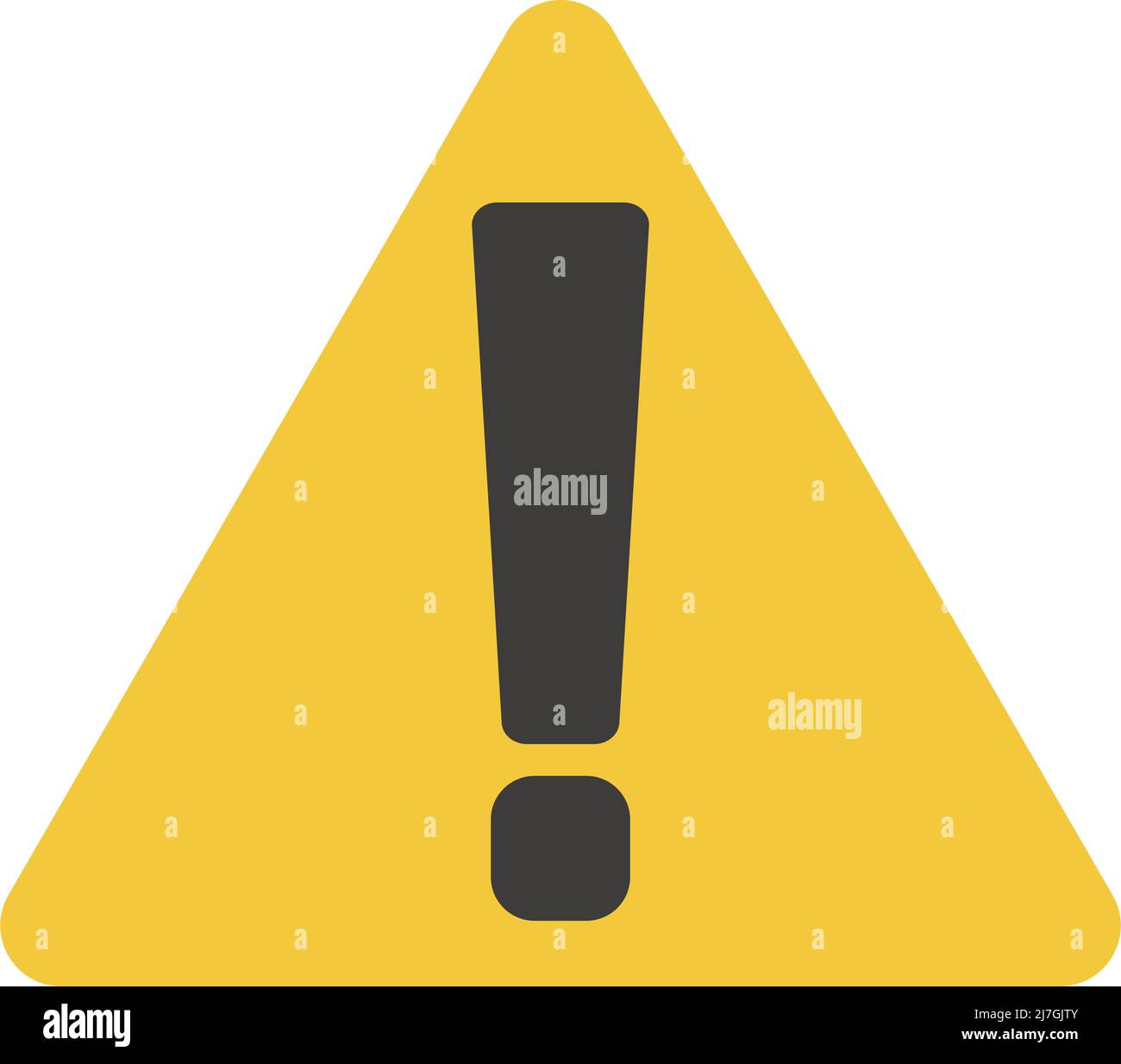 Exclamation icon. Caution sign or warning sign. Editable vector Stock