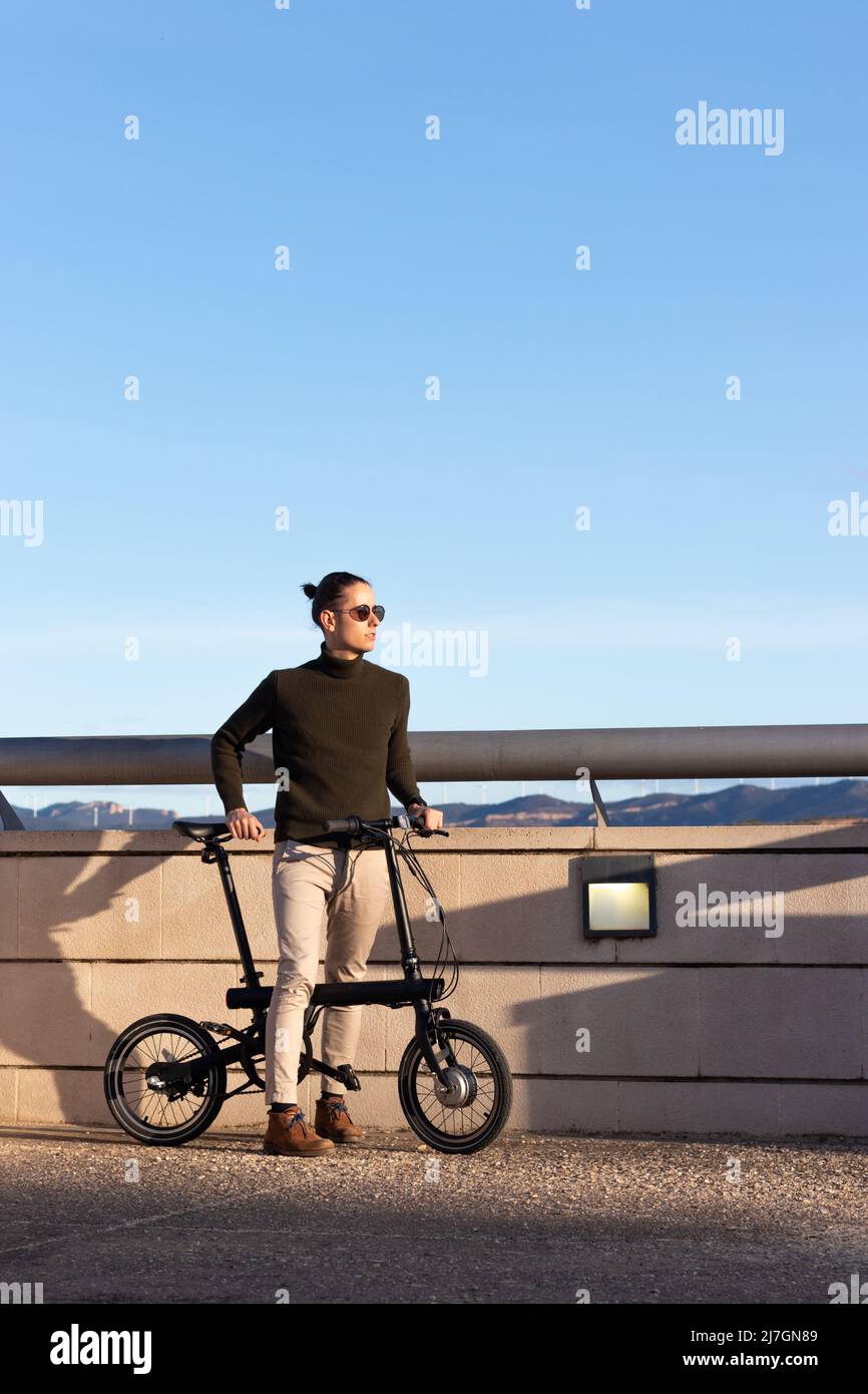 Eco friendly electric bicycle hi-res stock photography and images