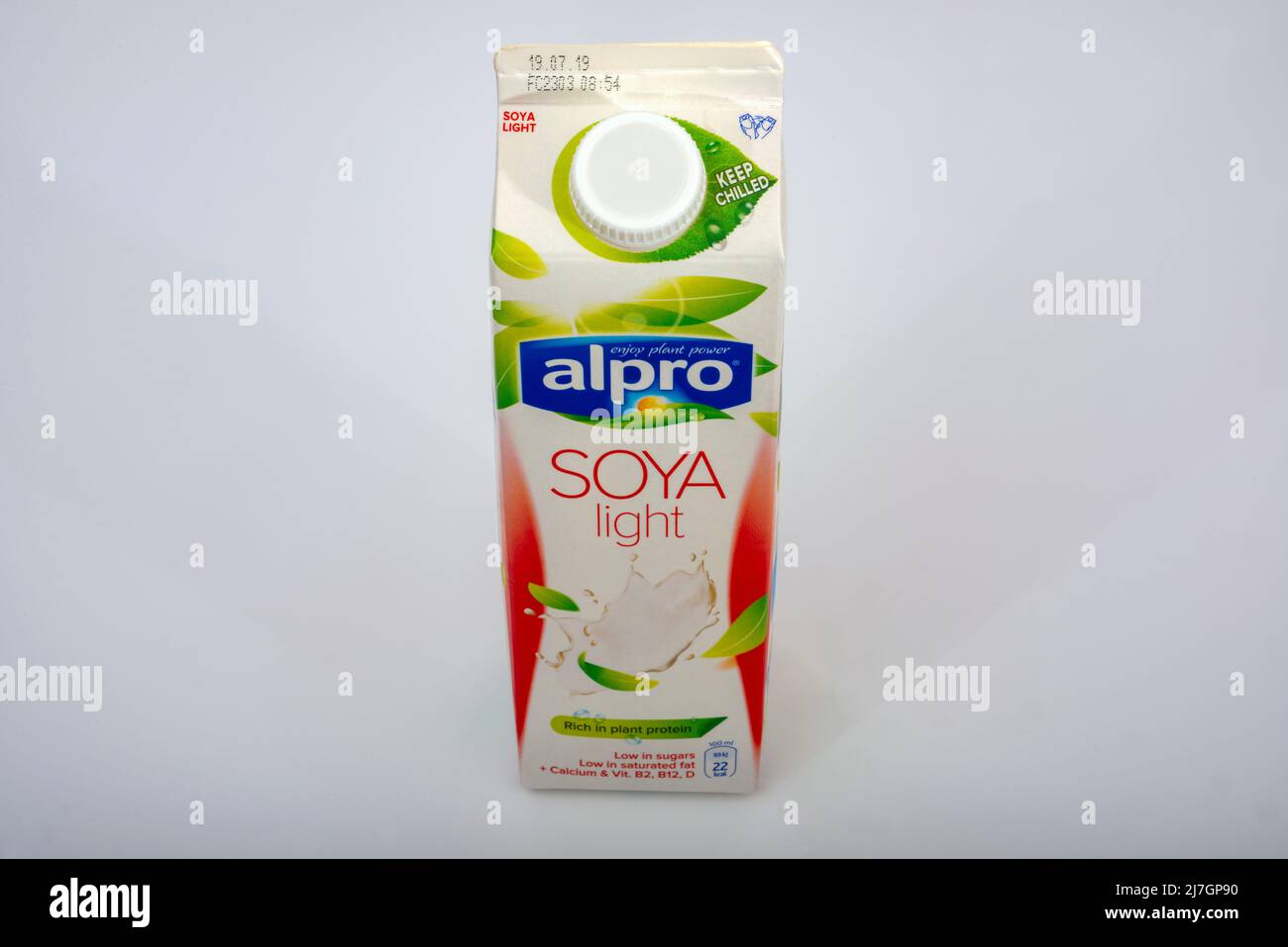 Alpro soya light Stock Photo