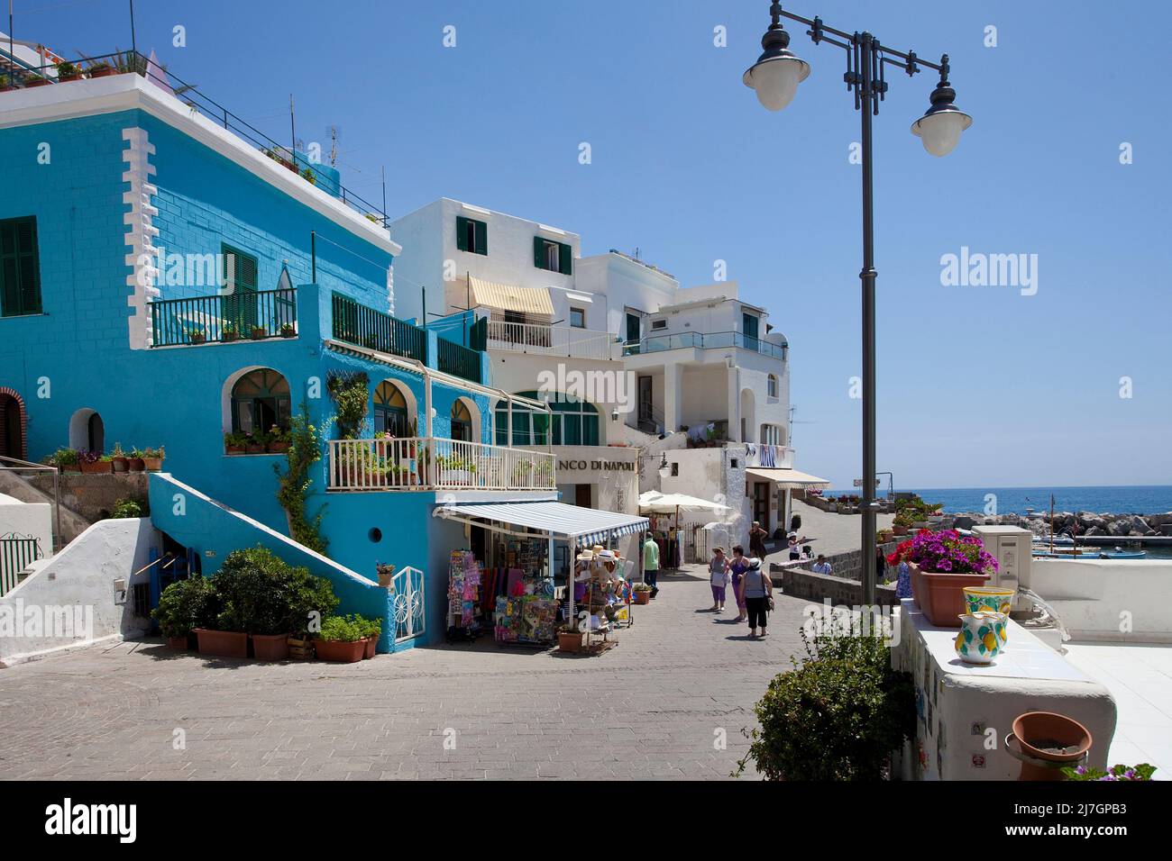 Souvenirshop in the picturesque fishing village Sant' Angelo, Ischia island, Gulf of Neapel, Italy, Mediterranean Sea, Europe Stock Photo