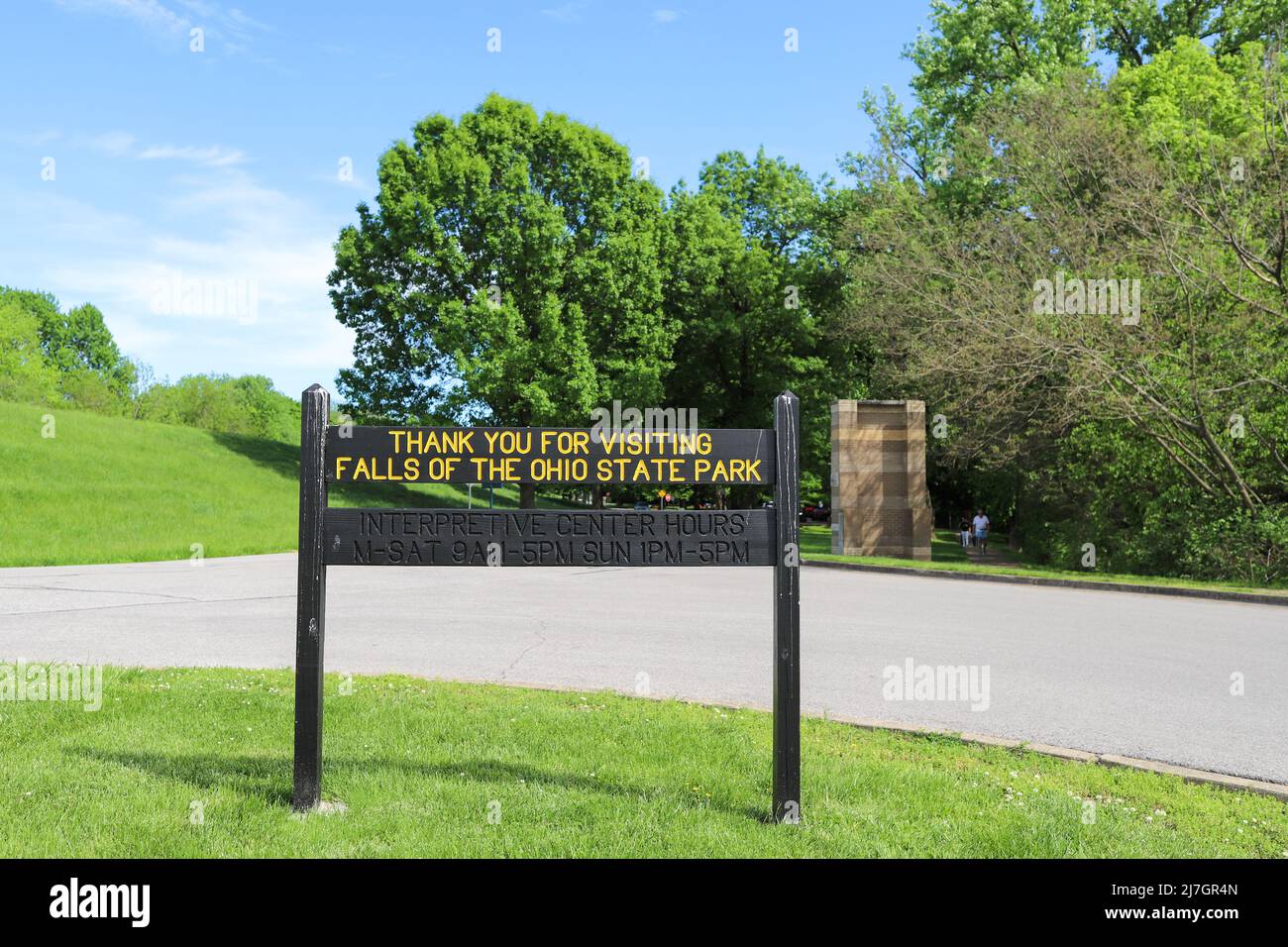 Clarksville, Indiana USA  May 8,  2022:  The Falls of the Ohio State Park in Clarksville Indiana Stock Photo