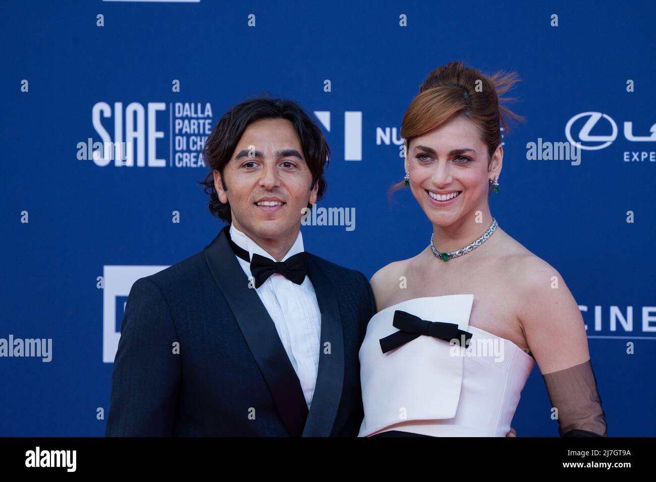 Rome, Italy, May 3, 2022 - Miriam Leone with husband Paolo Carullo attends  at the red carpet at David di Donatello prize 2022. Credits: Luigi de  PompeisAlamy Live News Stock Photo - Alamy