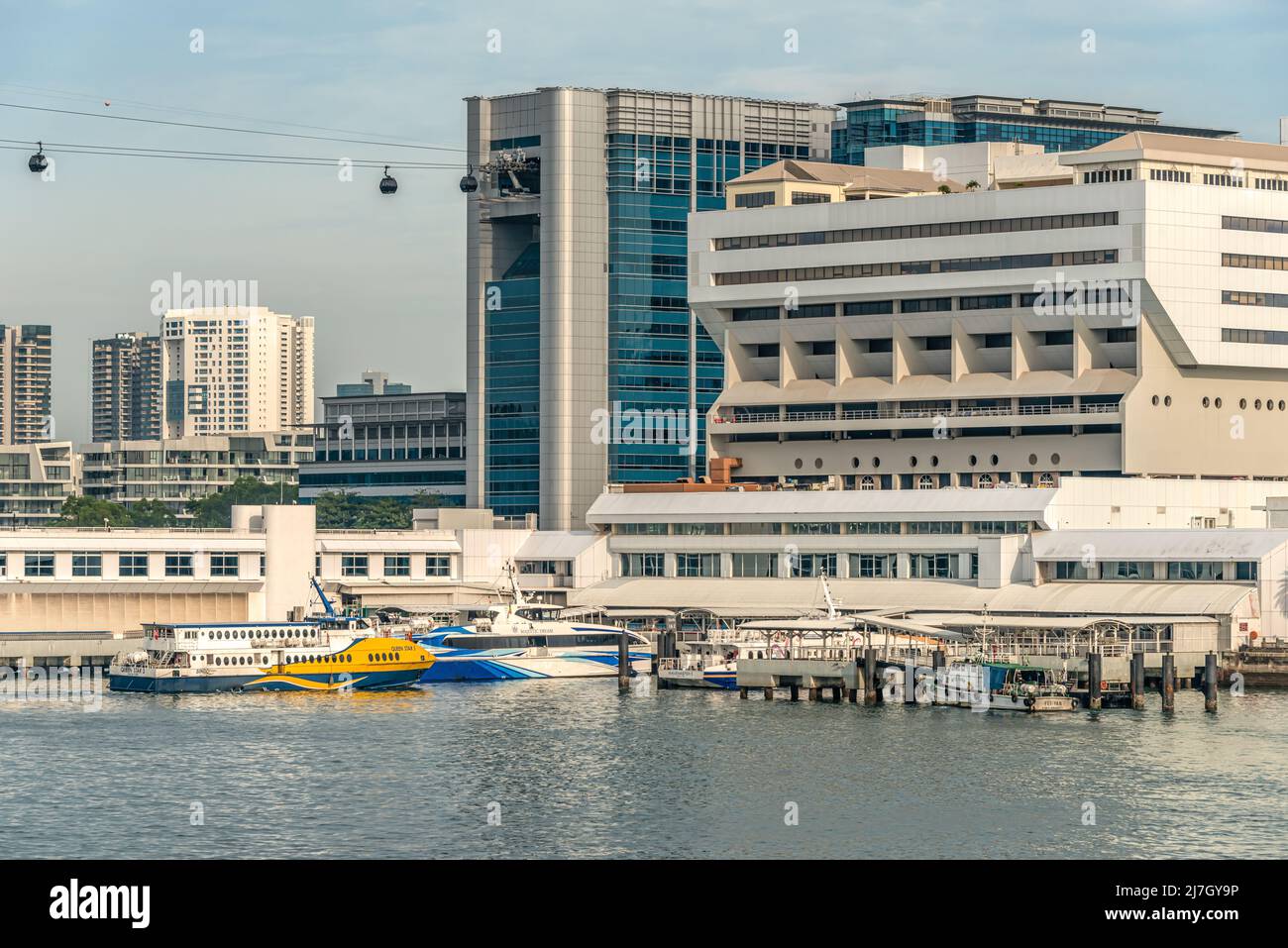 Singapore Cruise Center next to HarbourFront Centre and Tanah Merah and Pasir Panjang Ferry Terminals Stock Photo