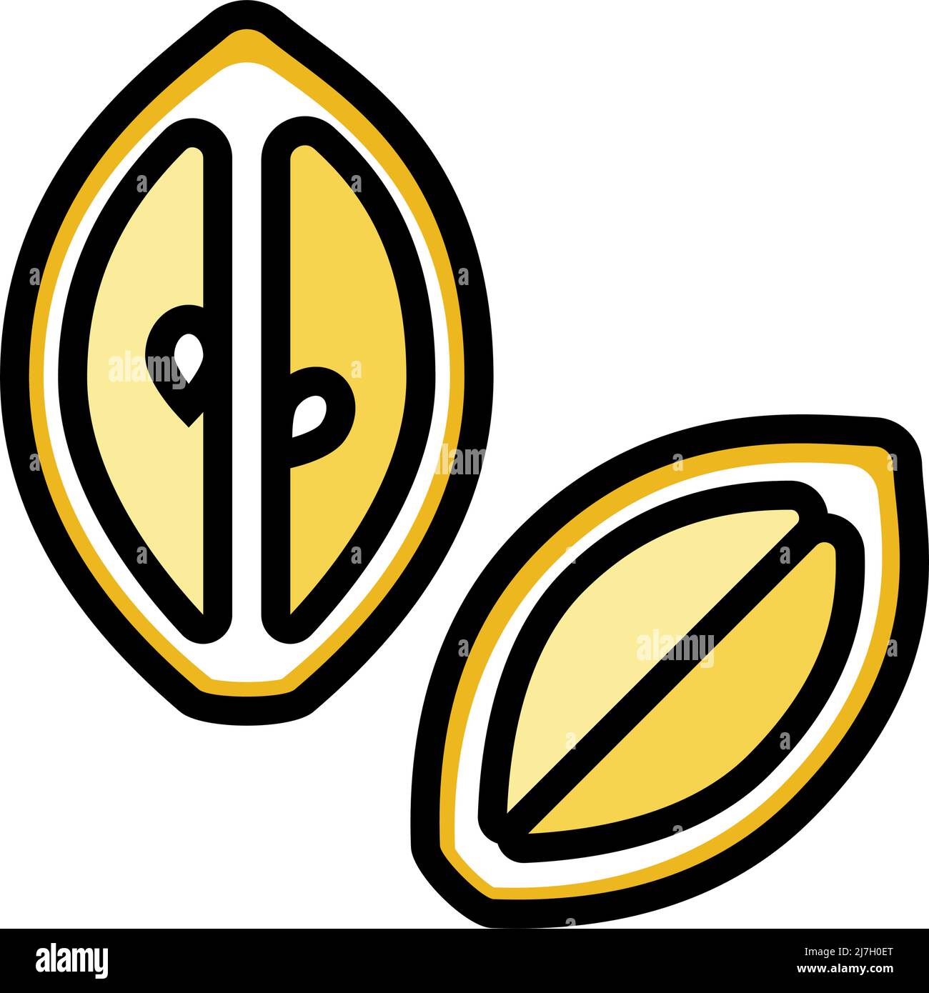 cut lemon color icon vector illustration Stock Vector Image & Art - Alamy