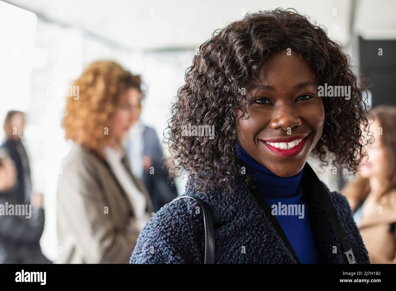 Curly black hair hi-res stock photography and images - Alamy